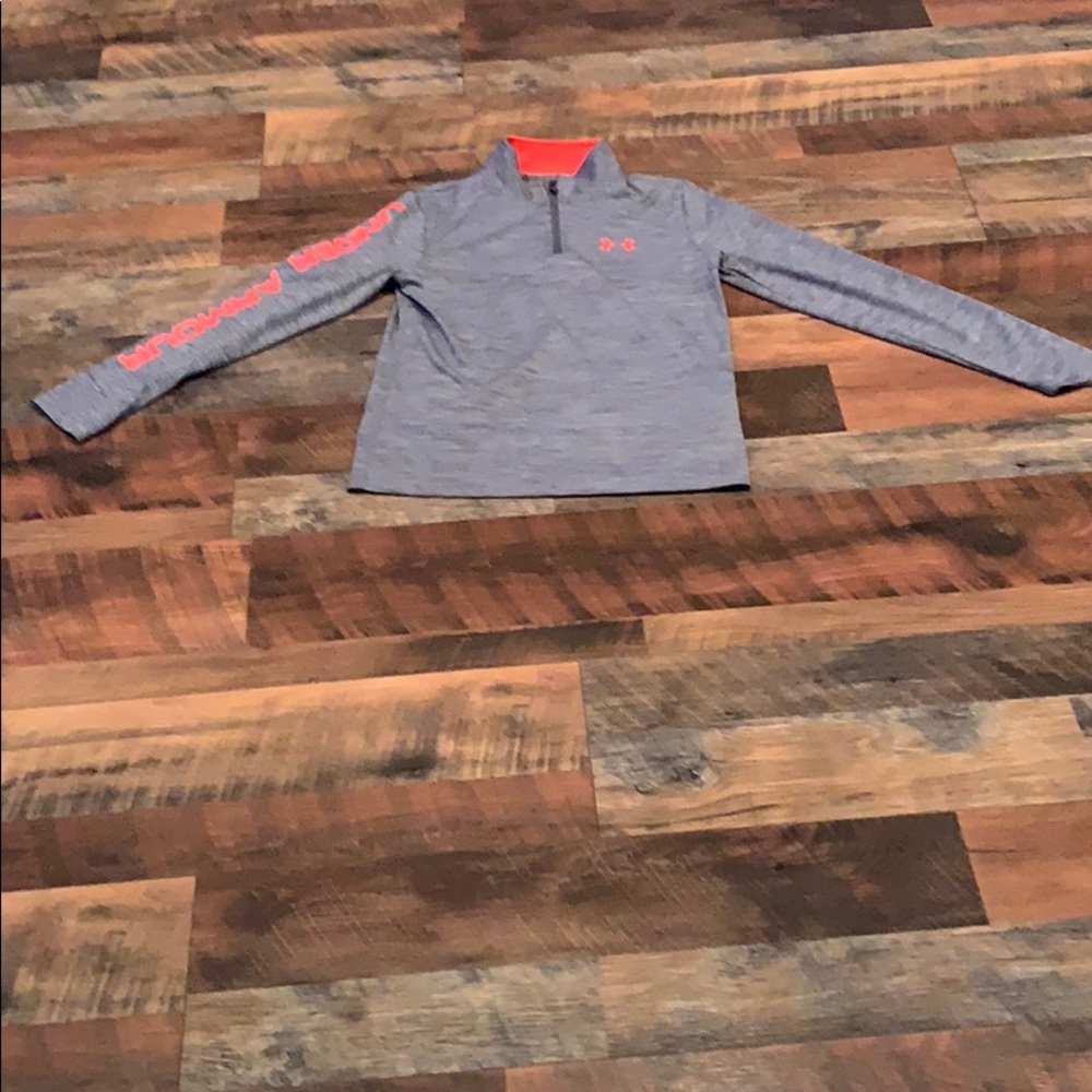 Boys half zipper pull over